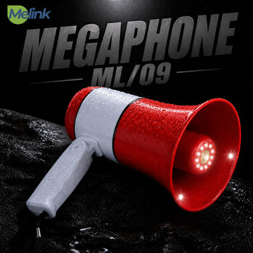 MELINK ML-09 Rechargeable 35W Megaphone with Bluetooth, USB, SD Card & 240 Second Recording