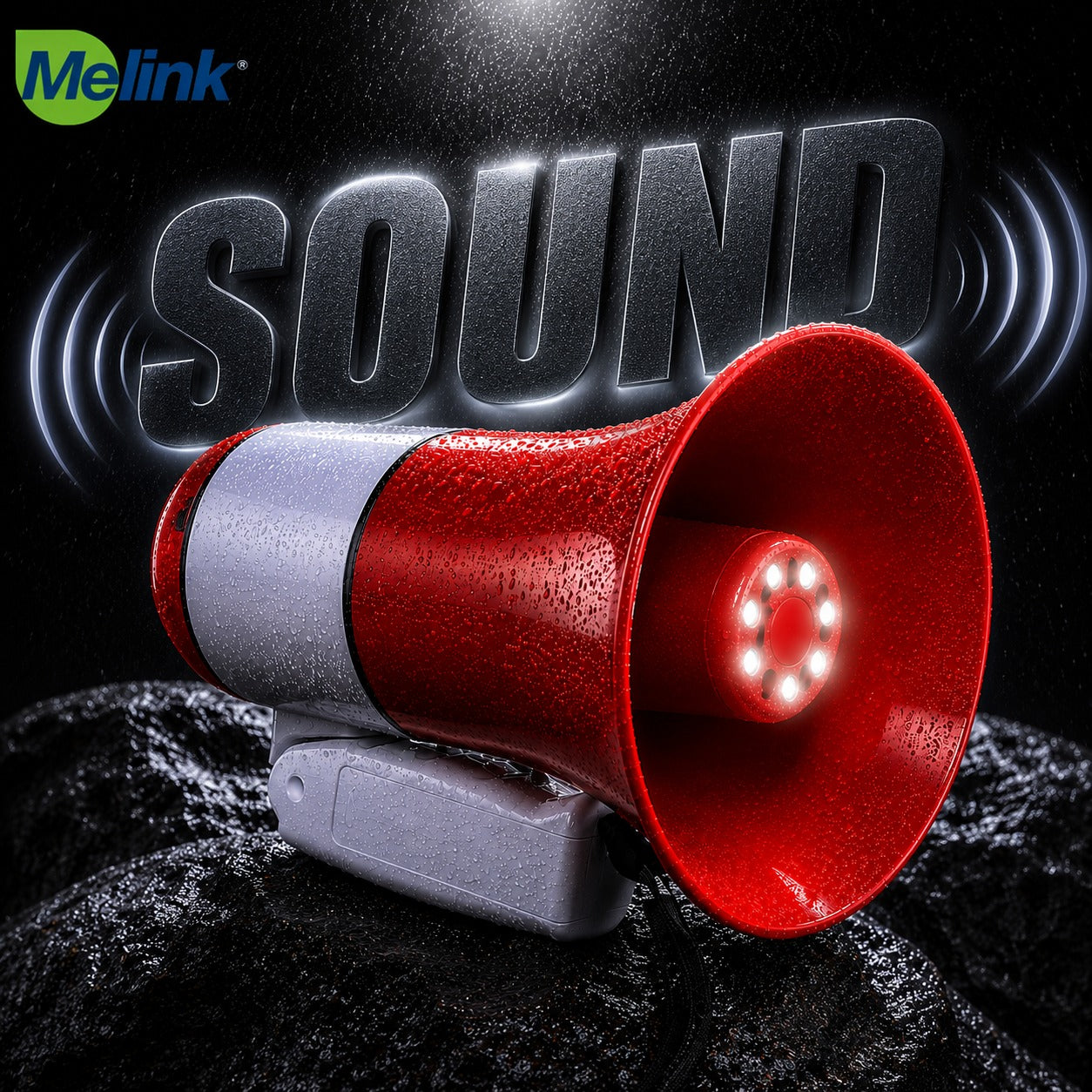 MELINK ML-09 Rechargeable 35W Megaphone with Bluetooth, USB, SD Card & 240 Second Recording