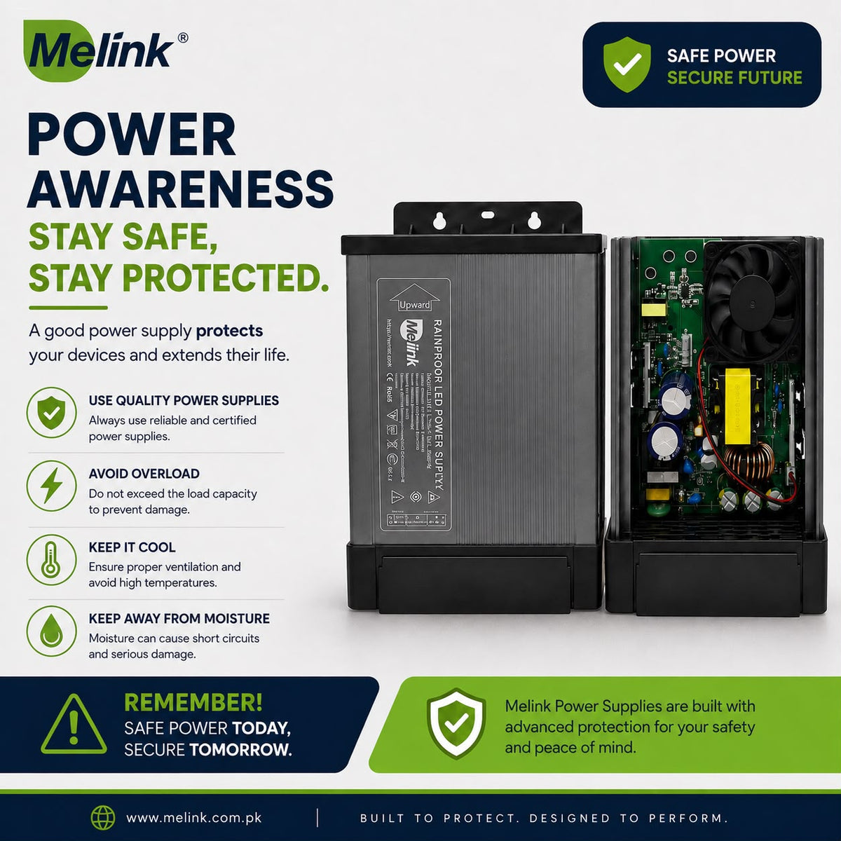 Melink MLS-14 12V 400W Rainproof LED Power Supply Driver | IP65 Waterproof